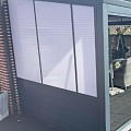 Verasol Zijwand Alu. rabatdelen 2500 mm incl. polycarbonaatvulling Wit RAL 9010 / Antraciet / Brons