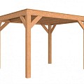 Douglasvision buitenverblijf Modern 306.5x306.5 cm onbehandeld ~