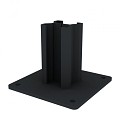 Dual Straight Graphite Black interne paalhouder alu paal ~
