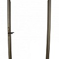 Verstelbaar stalen poortframe 98.5x190 cm inclusief kokerprofiel en slot en beslagset. zwart gepoedercoat ~