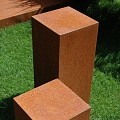 Corten U-sokkel (LxBxH) 50x50x80 cm. (2 mm.) ~