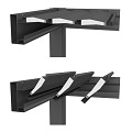 Pergola 3x3 kwartsgrijs / argent ~