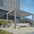 Pergola 4x3 kwartsgrijs / zilver-met ~