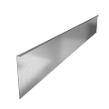 Stalen kantopsluiting (verzinkt) met gezette rand 230x29 cm. (2 mm.) ~