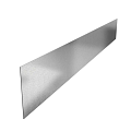 Stalen kantopsluiting (verzinkt) met gezette rand 230x29 cm. (3 mm.) ~