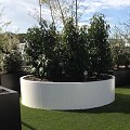 Ronde aluminium plantenbak zonder bodem (ØxH) Ø200x60 cm. (3 mm.) ~