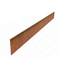 CorTen kantopsluiting met geplette rand 230x20 cm. (2 mm.) ~