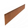 CorTen kantopsluiting met geplette rand 230x29 cm. (2 mm.) ~