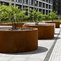 Ronde CorTen bloembak (ØxH) Ø200x80 cm. (2 mm.) ~