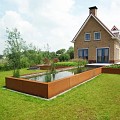 CorTen vijver (LxBxH) 600x100x60 cm. (3 mm.) ~