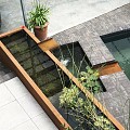 CorTen vijver (LxBxH) 600x100x60 cm. (3 mm.) ~
