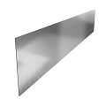 Stalen kantopsluiting (verzinkt) met geplette rand 230x39 cm. (3 mm.) ~