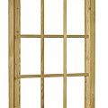 Douglas 9-ruits uitzetraam, 89,8 x 136,3 cm, groen geïmpregneerd. ~
