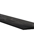 Douglas Zweeds rabat 1 zijde geschaafd. 1 zijde fijnbezaagd 1.1-2.7x19.5x400 cm zwart gedompeld ~