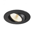NEW TRIA 68 DL rond zwart 1xLED 3000K 38° ~