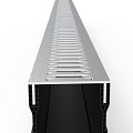 Gardendrain RVS-Inox Viking Line los rooster 100x6,5x10 cm. ~