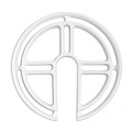 Spacer, kabeldoorvoer voor wandlampen met ronde wandhouder met diameter 10.5cm, wit ~