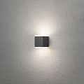 Monza PowerLED 230V wandarmatuur flush twin 10.5cm, 2x 6W ~