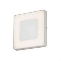 Carrara PowerLED 230V wandarmatuur flush square 27cm remote control, vand.bestendig glas,1x 25W ~