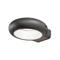 Rovigo PowerLED 230V wandarmatuur ring Ø 20cm, vandalismebestendig glas, 1x 5W ~
