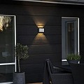 Chieri PowerLED 230V wandarmatuur flush double four 11x17cm, 2x 3W ~