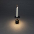 Nantes draadloze USB oplaadbare kandelaar 8.5x12.5cm, incl dockingstation, USB laadkabel, keuze uit 2200K/2700K, dimbaar ~
