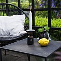 Nantes draadloze USB oplaadbare kandelaar 8.5x12.5cm, incl dockingstation, USB laadkabel, keuze uit 2200K/2700K, dimbaar ~
