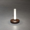 Biarritz, draadloze USB oplaadbare tafellamp, incl. dockingstation, USB laadkabel, keuze uit 1800/2700/4000K, dimbaar, frosted tube ~