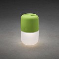Assisi LED solar tafel/hanglamp oplaadbare 1.2V Li-ion batterij 19.5cm, Limegroen, 3 dimstanden, 3x 0.33W, schemerschakelaar, USB kabel ~