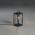 Bologna Lounge 230V terraslantaarn 33cm, 5m aansluitsnoer, E27 max 40W, transparant glas ~