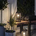 Bologna Lounge 230V terraslantaarn 33cm, 5m aansluitsnoer, E27 max 40W, transparant glas ~