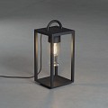 Bologna Lounge 230V terraslantaarn 45.5cm, 5m aansluitsnoer, E27 max 40W, transparant glas ~