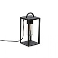 Bologna Lounge 230V terraslantaarn 45.5cm, 5m aansluitsnoer, E27 max 40W, transparant glas ~