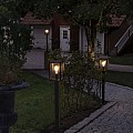 Carpi 230V 1 lichts staand armatuur E27, 16x100cm, transparant glas, max 60W ~