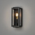 Carpi 230V wandarmatuur flush E27, 18x30cm, transparant glas, max 60W ~