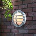 Oden 230V wandarmatuur flush 31cm, E27 max 60W, opaal acrylglas ~