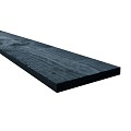 Douglas fijnbezaagde plank 2,2x20,0x500cm. Zwart gespoten A klasse ~