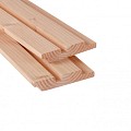 Douglas geschaafd rhombusprofiel 2,7x14,5x400 cm. onbehandeld. ~
