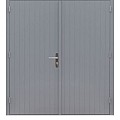Hardhouten dubbele dichte deur Prestige, 202x221 cm. grijs gegrond. ~