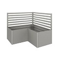 Plantenklimrek (2 Stk) voor L-vorm Gr. L100 kwartsgrijs-metallic ~