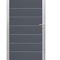 Elephant tuindeur Modular Evo houtcomposiet 90x195 cm Rock Grey, alu beslag ~