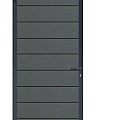 Elephant tuindeur Modular Evo houtcomposiet 90x195 cm Rock Grey, antraciet beslag ~