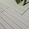 Dual Straight holle plank fijn-grof geribbeld 400x16,2x2,8 cm Stone Grey ~