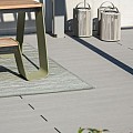 Dual Straight holle plank fijn-grof geribbeld 400x16,2x2,8 cm Stone Grey ~
