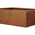 Bloembak vlak CorTen (lxbxh) 180x90x60 cm. ~