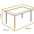 Beschermhoes voor Tafels tot 180 cm rond Charcoal (185x105x75 cm) ~