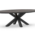 Omnigo Oblang Dining Table 220x130 cm Charcoal ~