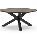 Omnigo Dining Table Trespa Dark Basalt Ø 150x75 cm. ~
