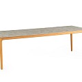 Elegante Teak Dining Table Dekton Ceppo 240 x 100 cm ~