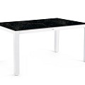 Briga Dining Table Trespa Marble 160x90 cm Charcoal ~